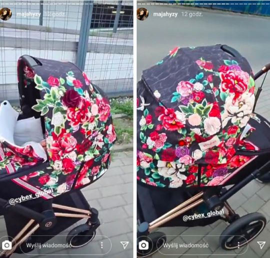 Wózek Cybex Spring Blossom córki Mai Hyży