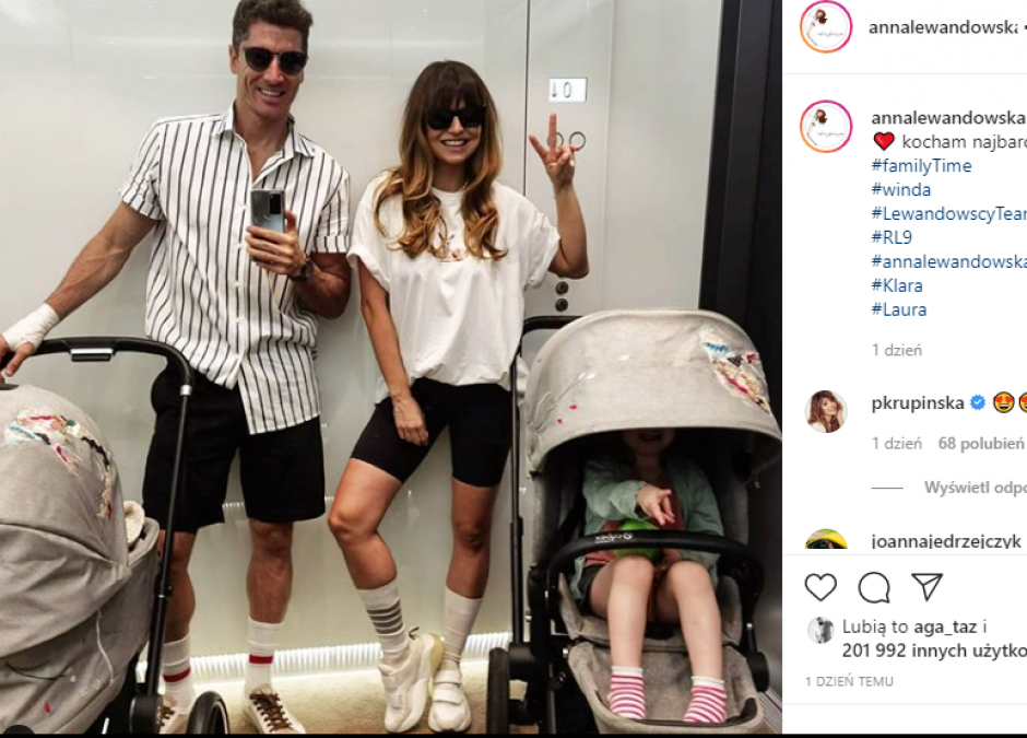 wózki Klary i Laury Lewandowskich, cybex