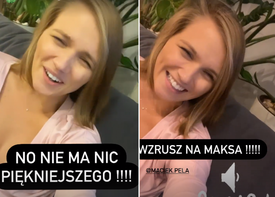 Wzruszona Agnieszka Kaczorowska