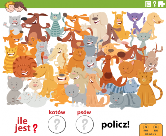 zagadki dla dzieci policz elementy