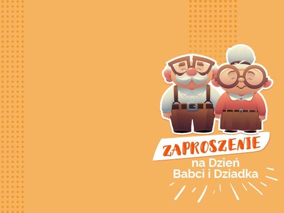 zaproszenie na Dzień babci i Dziadka wzór 3