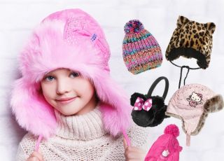 zimowe czapki dla dziewczynek - zima 2014/2015