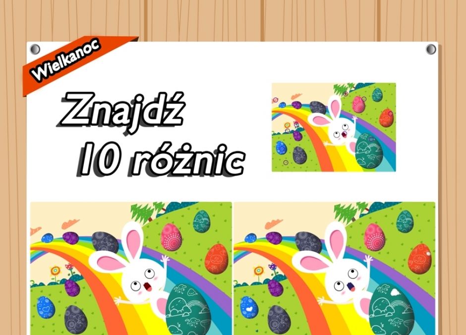 Gra Różnice Między Obrazkami Dla Dzieci Znajdź różnice między obrazkami dla dzieci do druku - na Wielkanoc